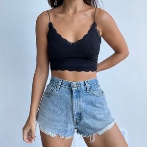 Vintage Levi's high waist denim cutoff shorts